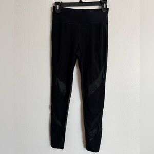 Sweaty Betty Black Leggings with Mesh Accents
